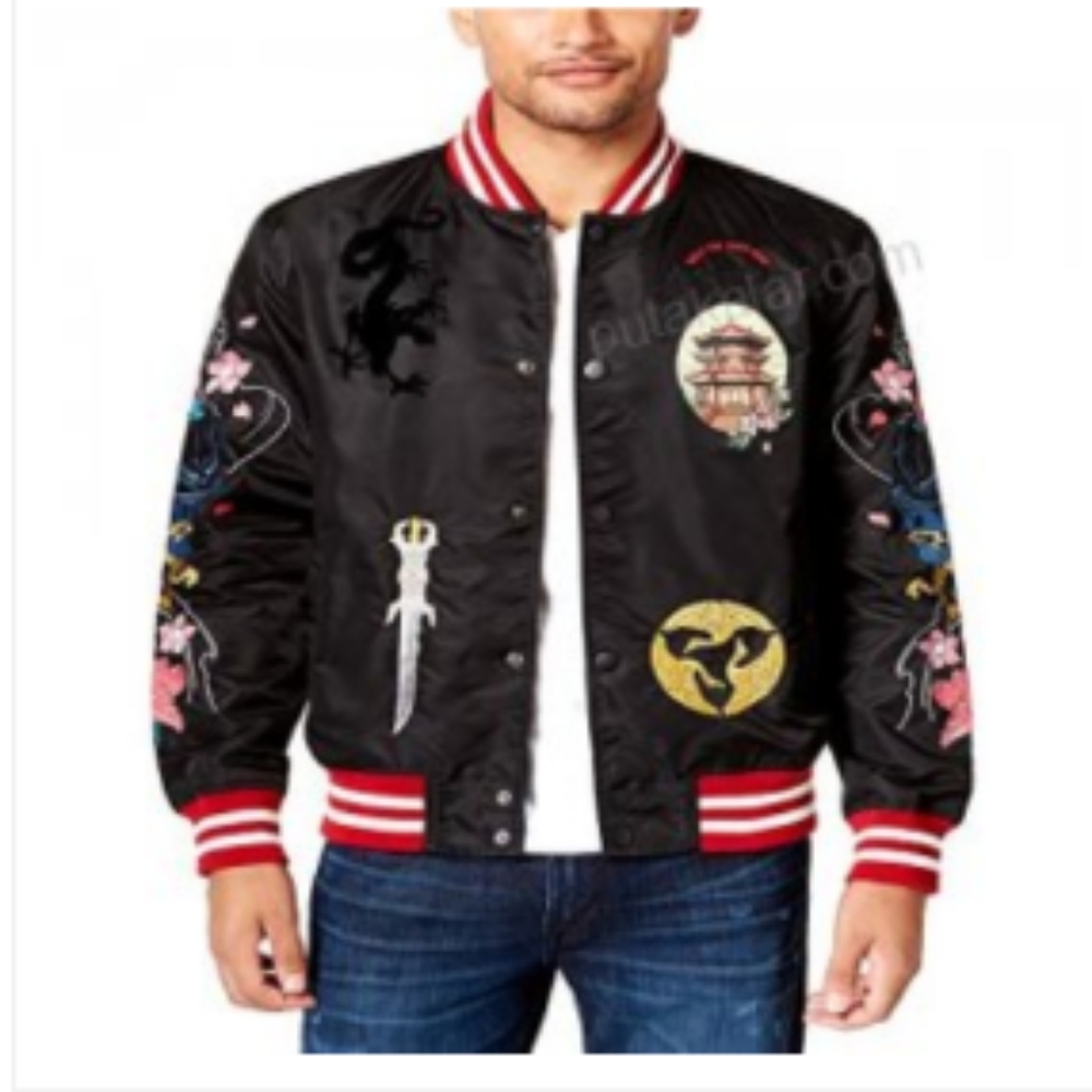 Reason men's patch baseball jacket